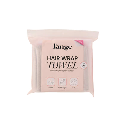 Hair Wrap Towel Medium Lightweight Microfiber 2-Pack