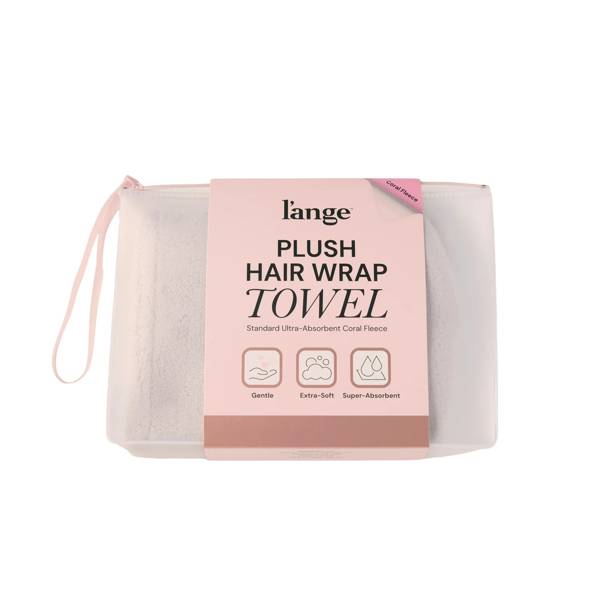 Plush Hair Wrap Towel Medium Ultra-Absorbent Coral Fleece